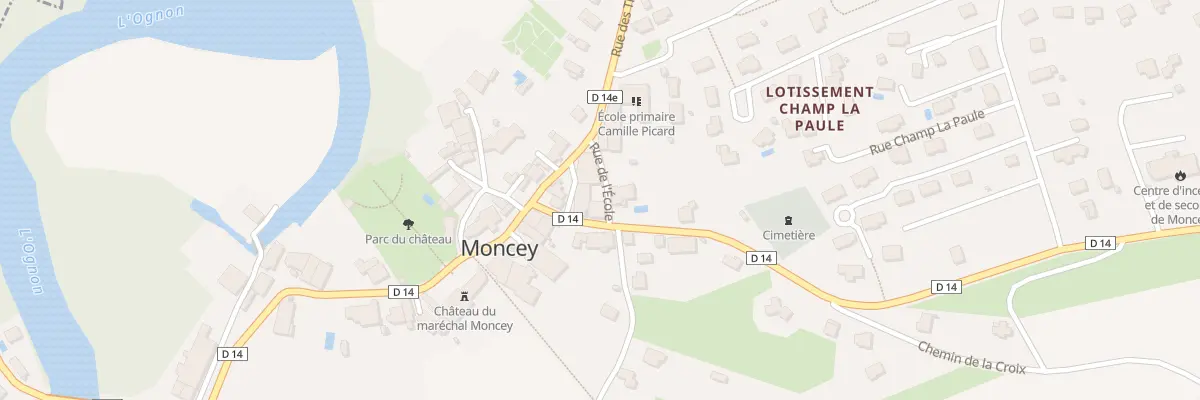 Plan du 5 Rue Charles de Gaulle à Moncey