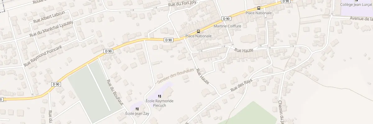 Plan du 6 Rue Haute à Frouard