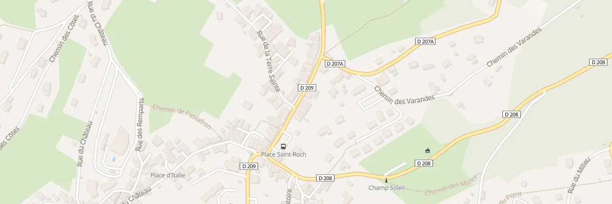Plan du 75 Rue de la Poste à Arvillard
