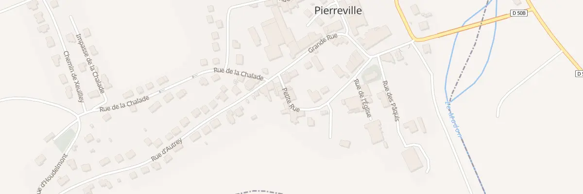 Plan du 1 Ptr Petite Rue à Pierreville