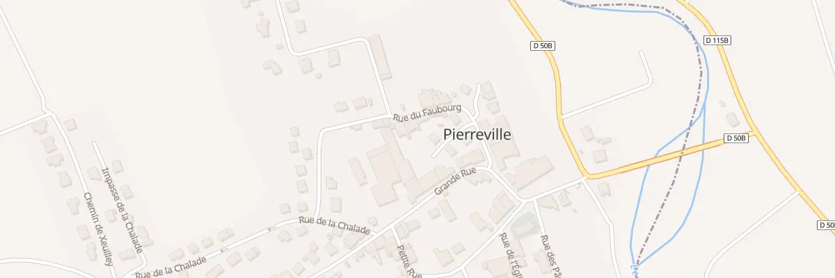 Plan du 7 Rue du Faubourg à Pierreville