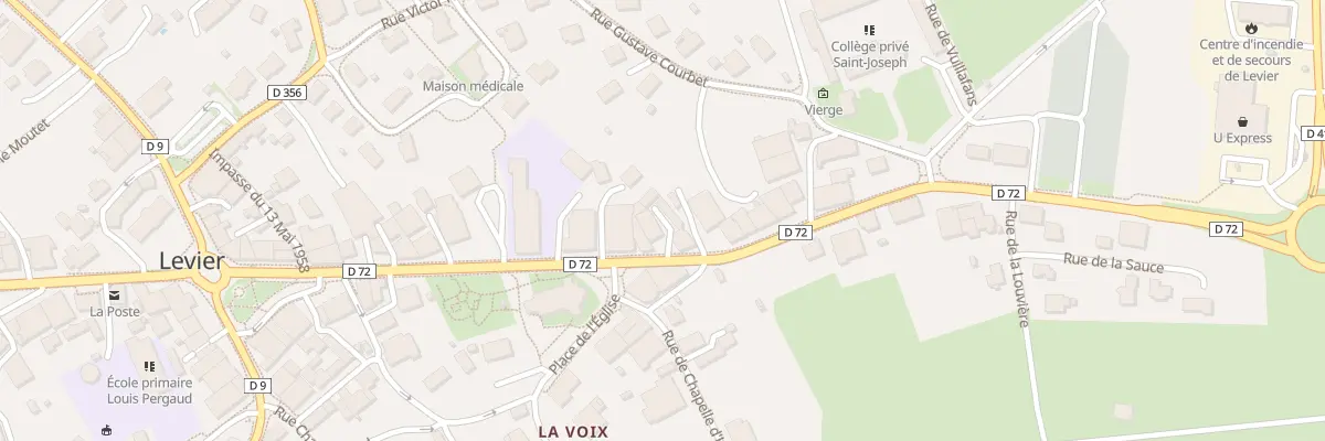 Plan du 25 Rue de Pontarlier à Levier