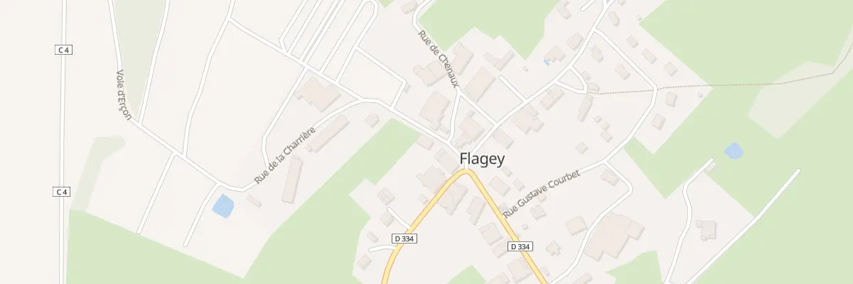 Plan du 5 Rue de la Charriere à Flagey