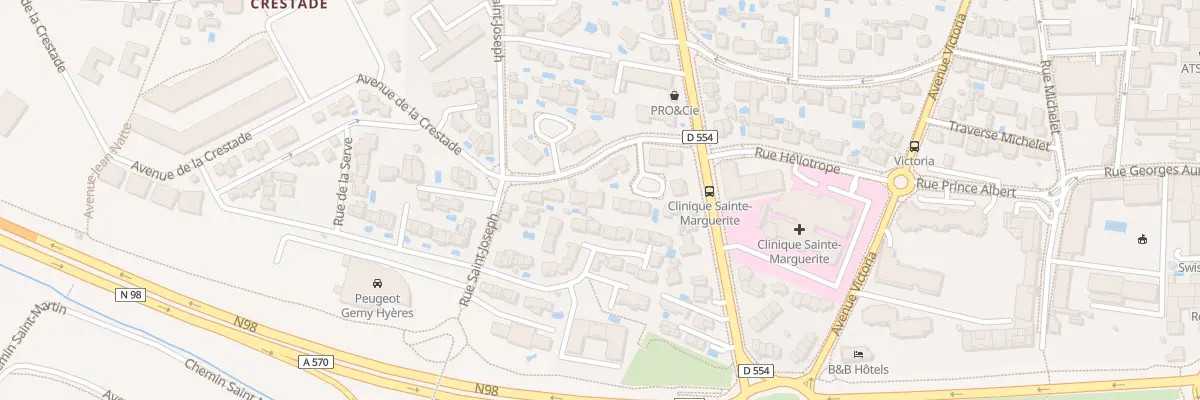 Plan du 15 Rue de l’Orangerie à Hyères