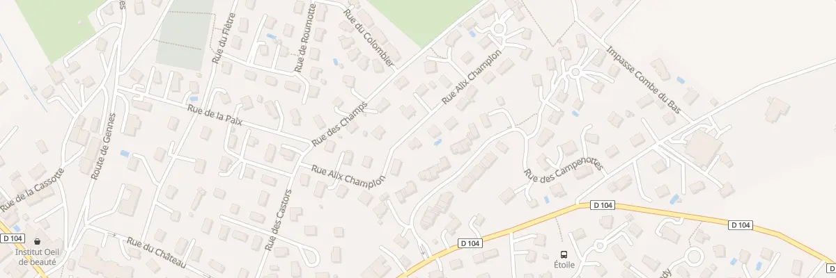 Plan du 10 Rue Alix Champlon à Saône