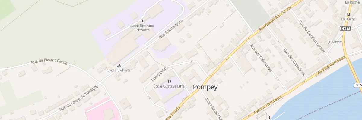 Plan du 7 Rue d’Orlan à Pompey