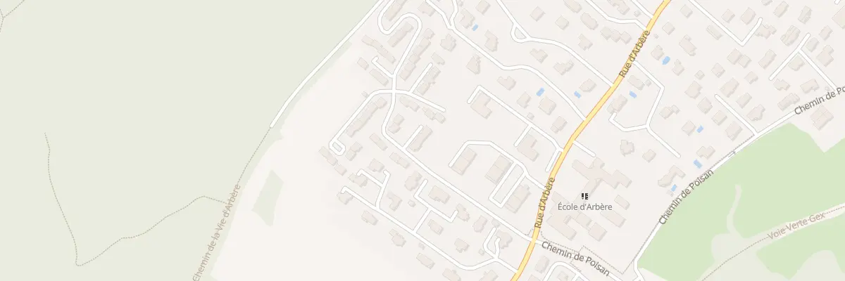 Plan du 932 Rue d’Arbère à Divonne-les-Bains