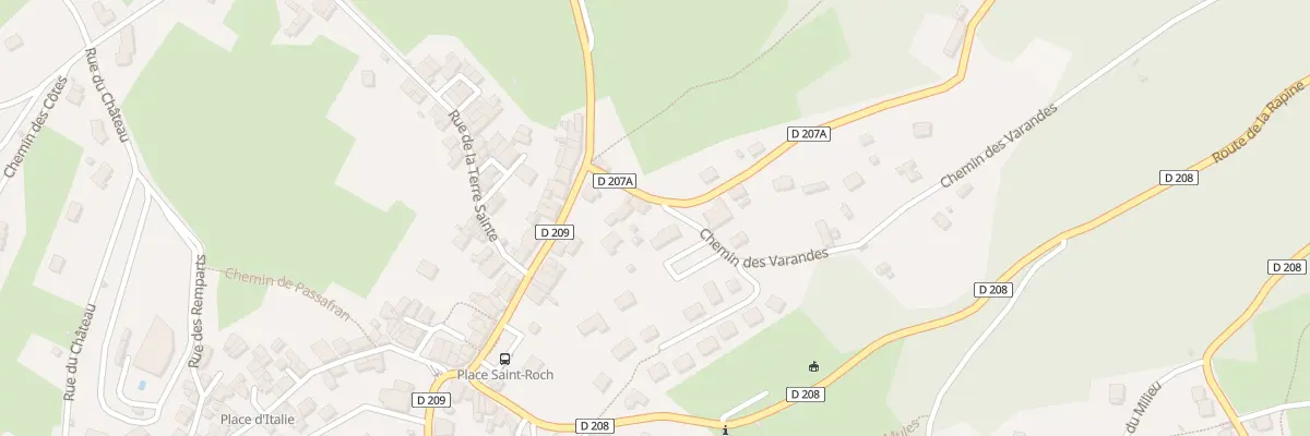 Plan du 707 Rte de Calvin à Arvillard