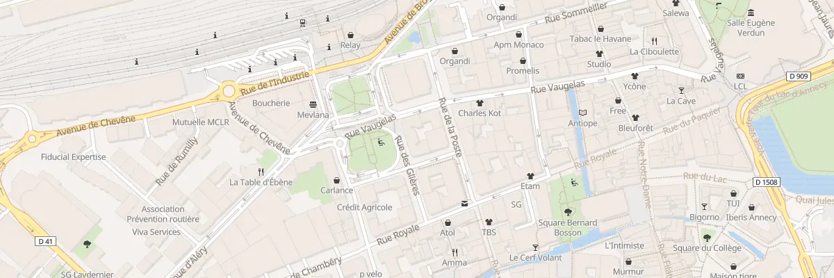 Plan du 43 Rue Vaugelas à Annecy