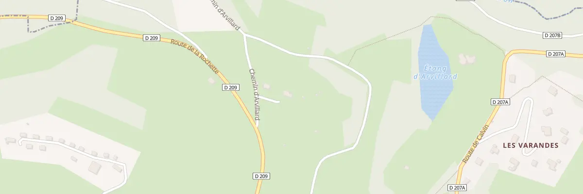 Plan du 54 Che d’Arvillard à Arvillard