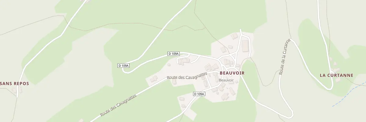 Plan du 2630 Rte de la Croix du Rafour à La Chapelle-du-Bard