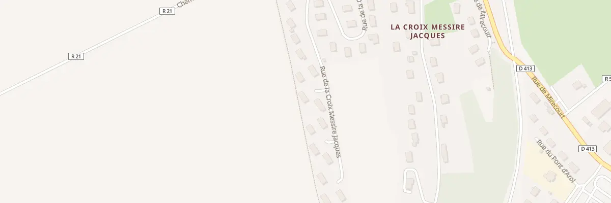 Plan du 532 Rue de la Croix Messire Jacque à Poussay