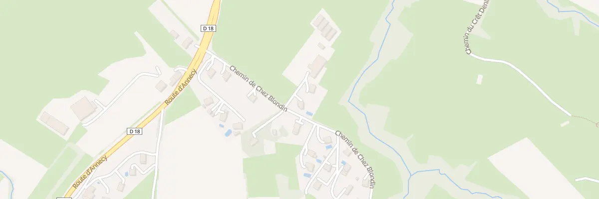 Plan du 169 Che de Chez Blondin à Archamps