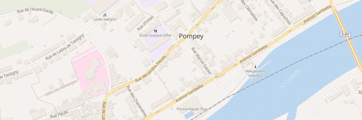 Plan du 34 Rue des Jardins Fleuris à Pompey