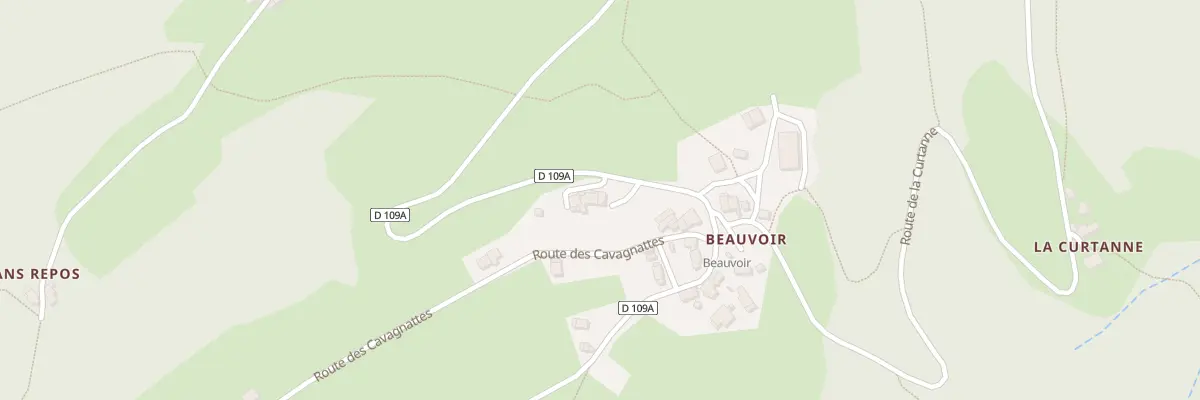 Plan du 2658 Rte de la Croix du Rafour à La Chapelle-du-Bard