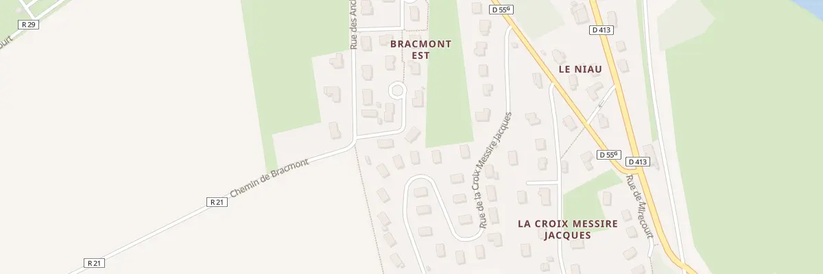 Plan du 60 Rue Jean Nicolas Bron à Poussay