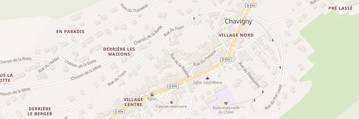 Plan du 4 Rue de la Rosière à Chavigny