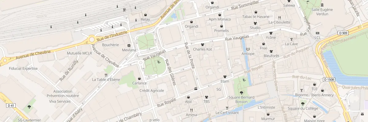 Plan du 2 Rue Saint-François de Sales à Annecy