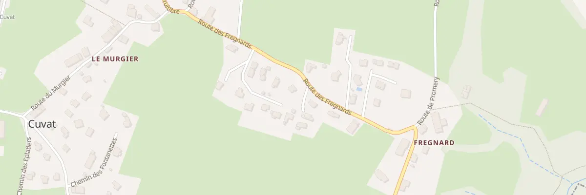 Plan du 230 Rte des Frégnards à Cuvat