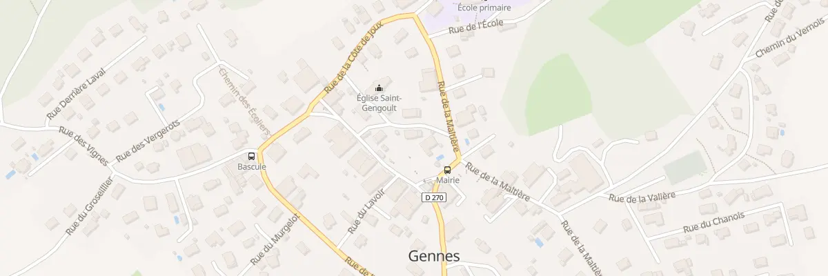 Plan du 3 Che du Quarcet à Gennes