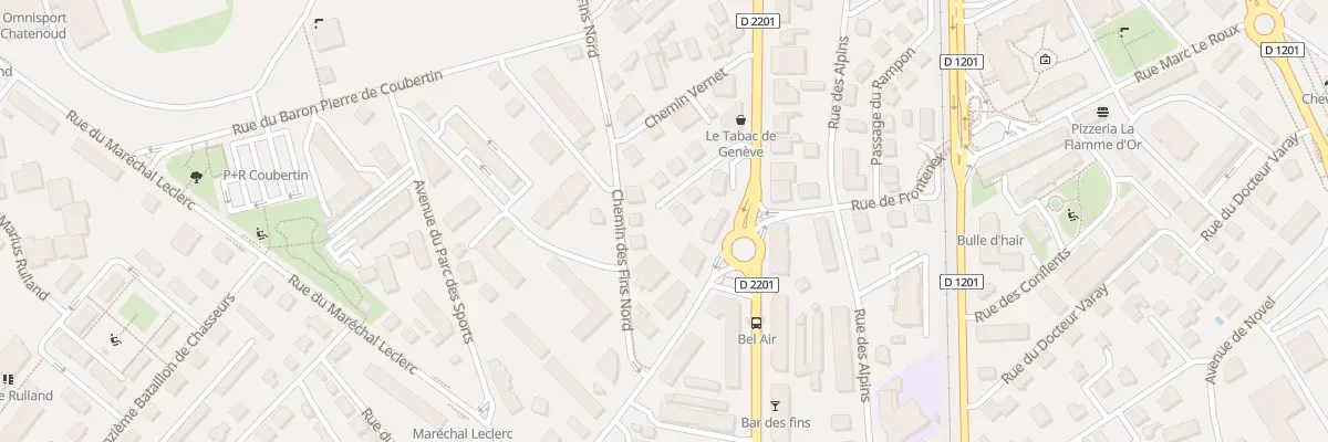 Plan du 25 Rue du Bel Air à Rumilly