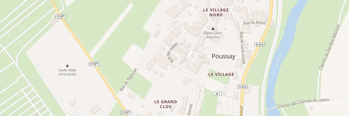 Plan du 5086 Rue des Halles à Poussay