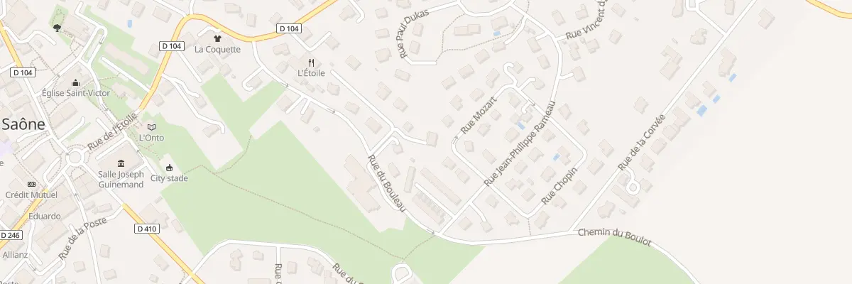 Plan du 2B Rue du Bouleau à Saône
