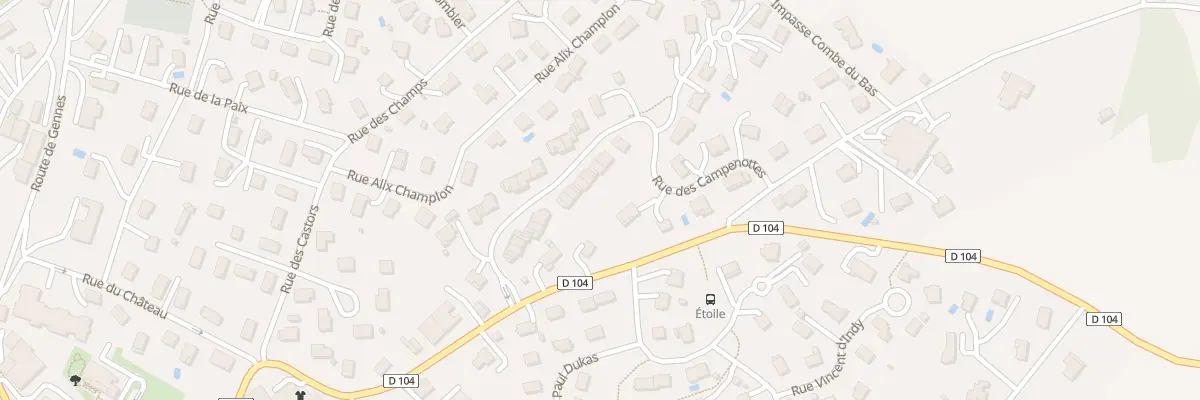 Plan du 14 Rue du Hameau à Saône