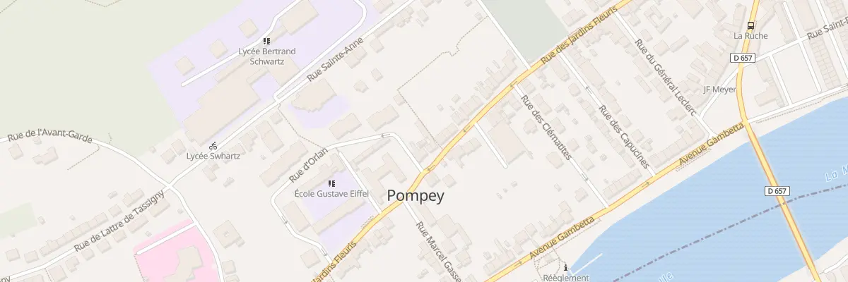 Plan du 43 Rue des Jardins Fleuris à Pompey