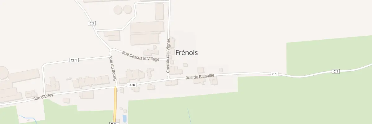 Plan du 57 Rue de Bainville à Frénois