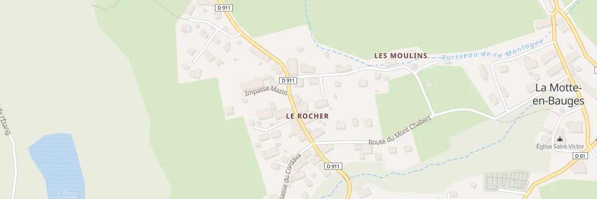 Plan du 1354 Rte du Rocher à La Motte-en-Bauges