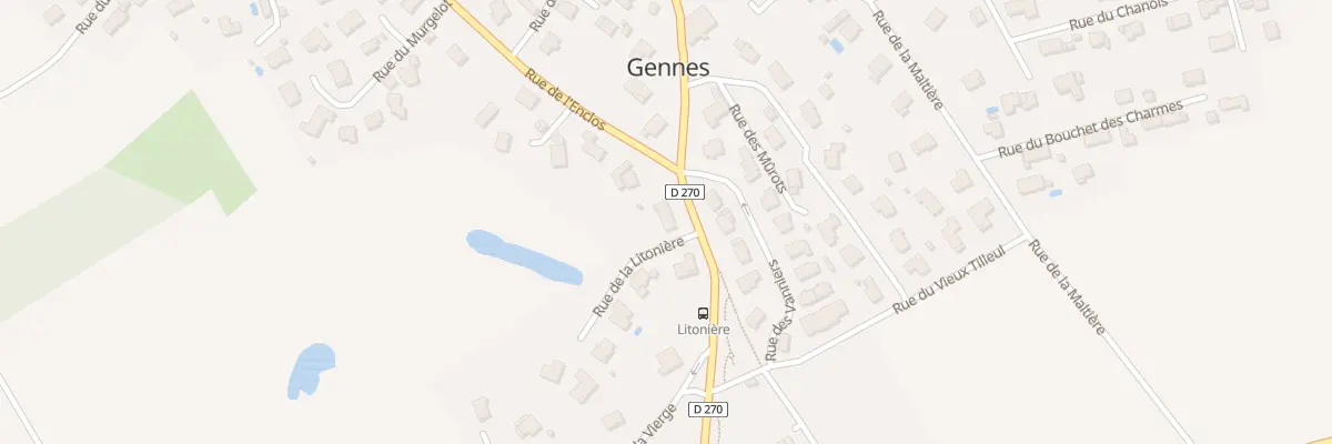Plan du 2 Rue de la Litoniere à Gennes