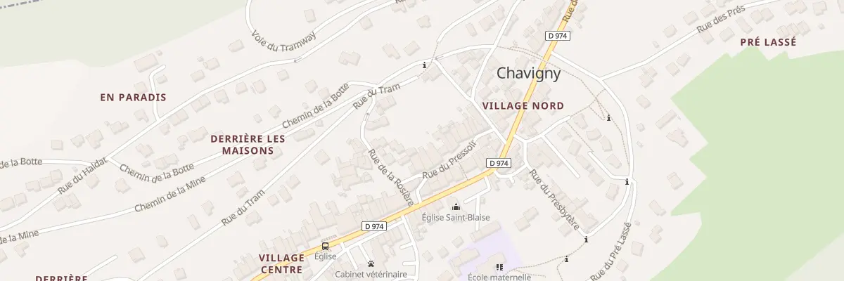 Plan du 9 Rue du Pressoir à Chavigny