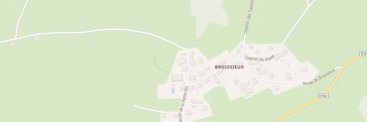 Plan du 5170F Broissieux à Bellecombe-en-Bauges
