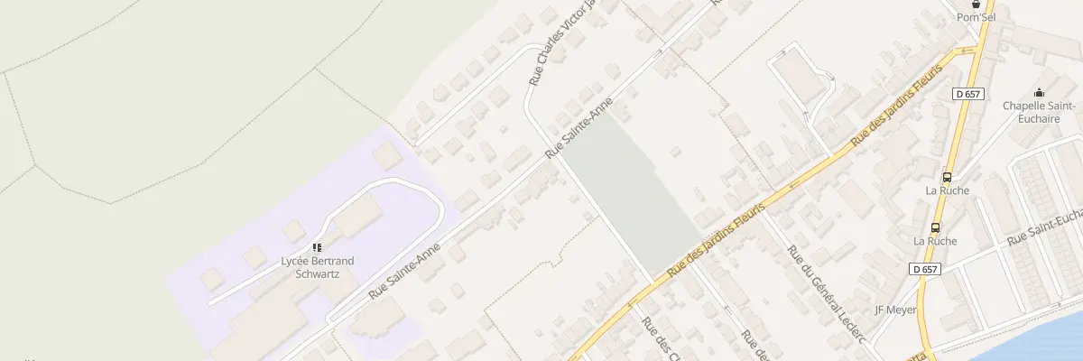 Plan du 54 Rue Sainte Anne à Pompey