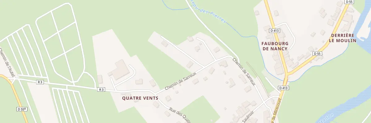 Plan du 244 Che de Sarreux à Poussay