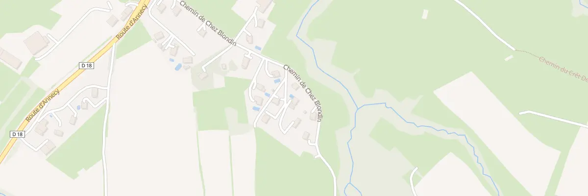 Plan du 307 Che de Chez Blondin à Archamps