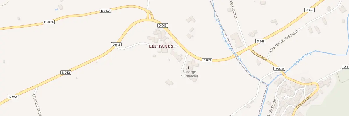 Plan du 17 Tra des Tancs à Jarjayes
