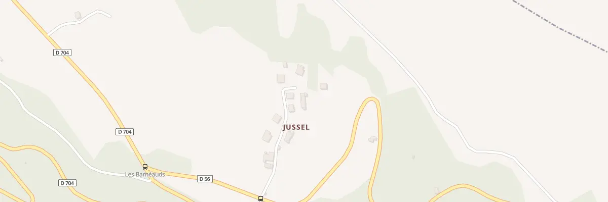 Plan du 7035 Jussel à Piégut