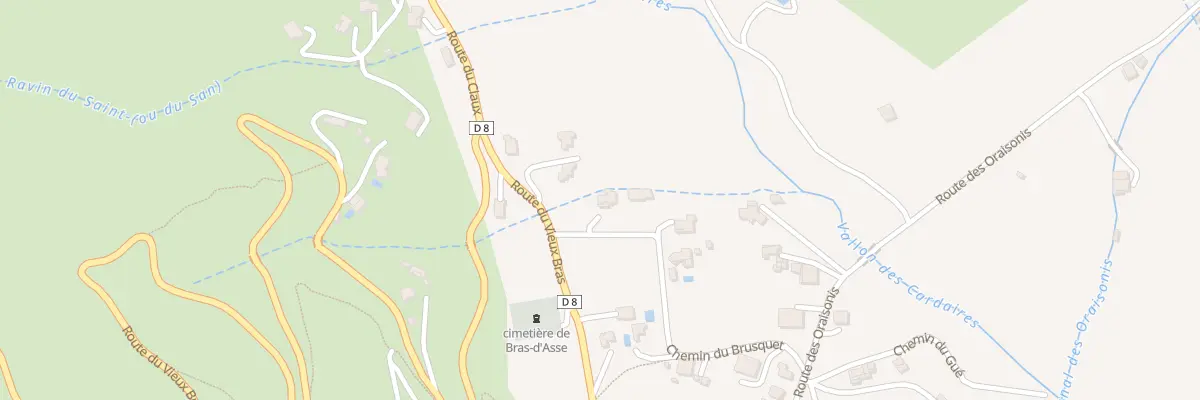Plan du 1 Che du Brusquet à Bras-d’Asse