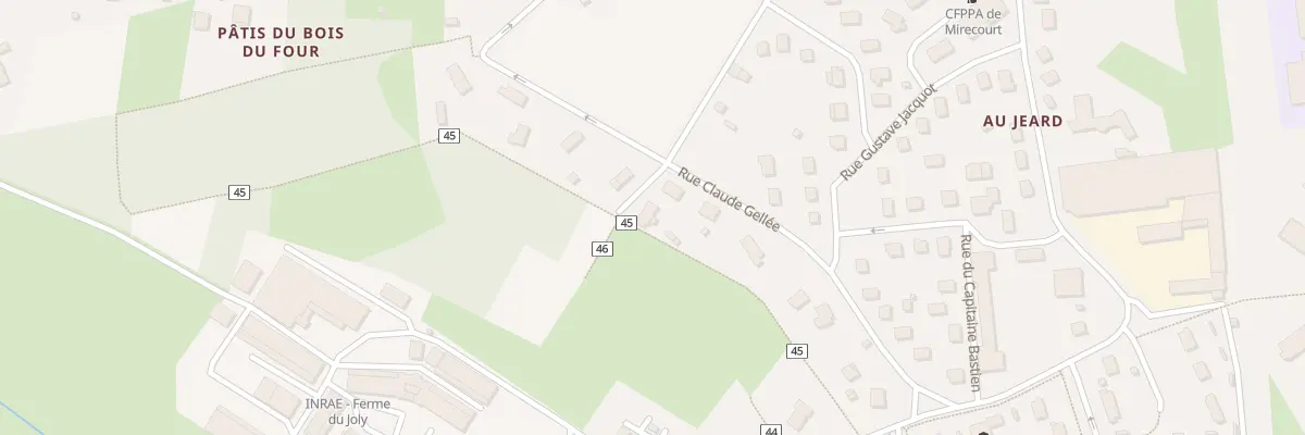 Plan du 214 Rue Claude Gellee à Mirecourt