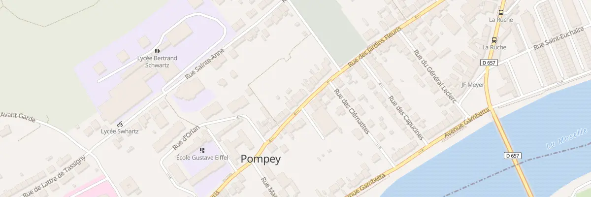 Plan du 57 Rue des Jardins Fleuris à Pompey