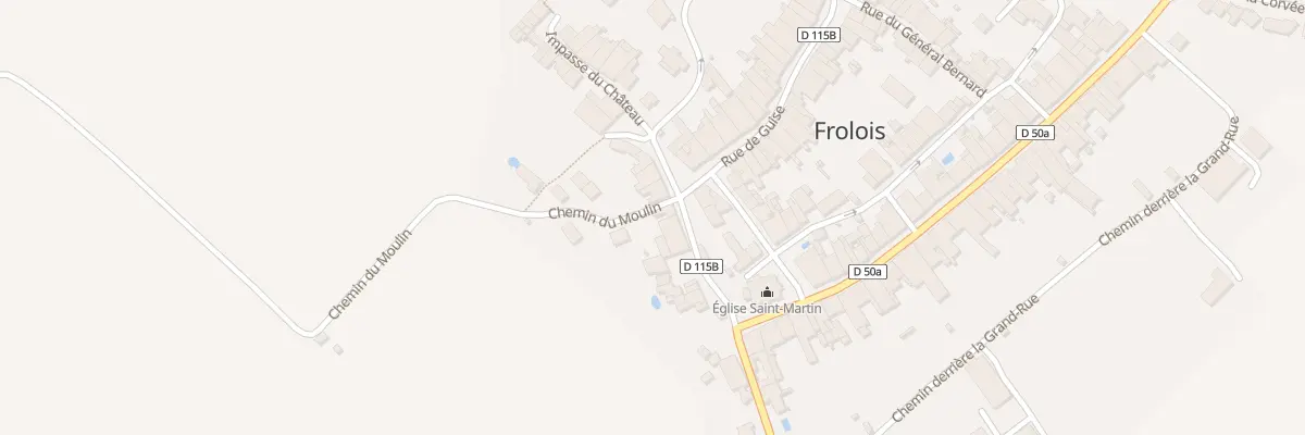 Plan du 2 Rue de la Fontaine à Frolois