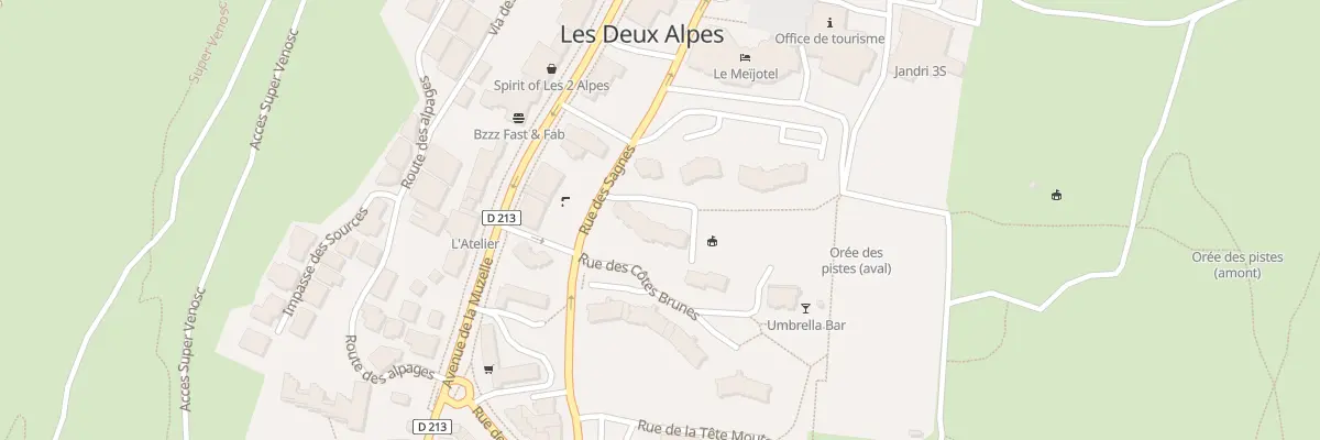 Plan du 1 Rue des Sagnes aux Deux Alpes