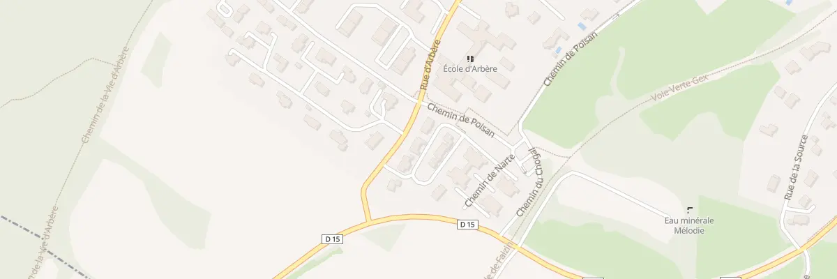 Plan du 1019 Rue d’Arbère à Divonne-les-Bains