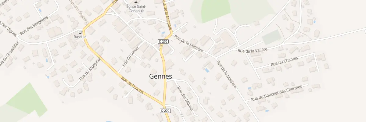 Plan du 8 Rue de la Maltière à Gennes