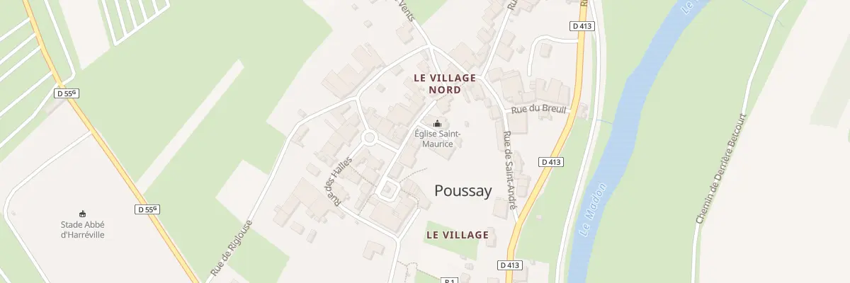 Plan du 18 Rue Saint Leon IX à Poussay
