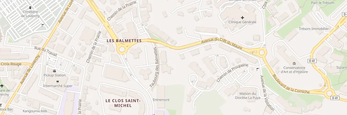 Plan du 6 Che de Proupeine à Annecy