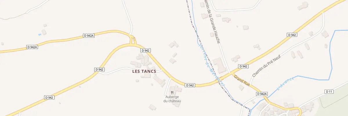 Plan du 5080 Les Tancs à Jarjayes