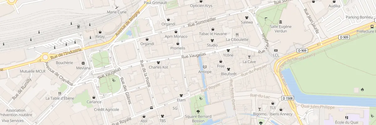 Plan du 25 Rue Vaugelas à Annecy